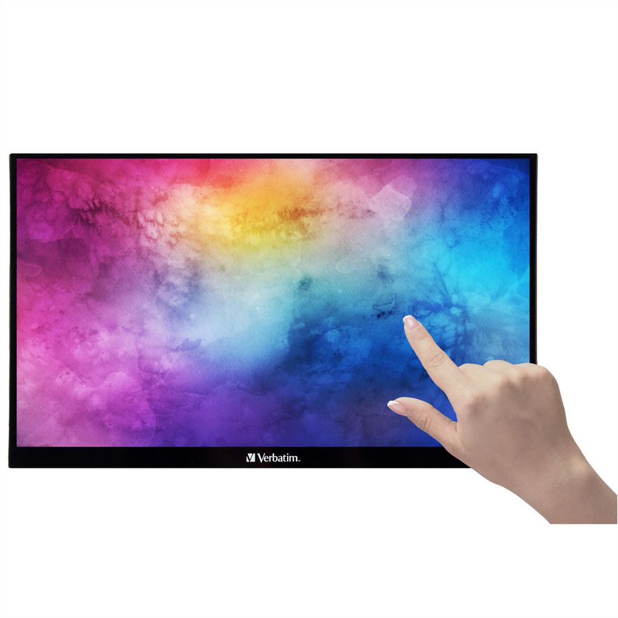 Verbatim Port. Touchscreen Monitor 14", 1920x1080, HDMI, USB-C