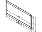 Cadre frontal SCHROFF, non blindé pour montage de cartes horizontales, 3 U, 20 HP