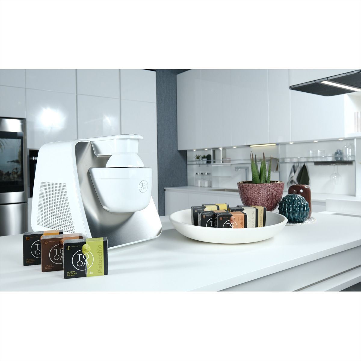 TooA Eismaschine Milano Weiss/Inox