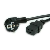 VALUE Câble d'alimentation 2P+T - IEC320-C19 16A, noir, 0,8 m