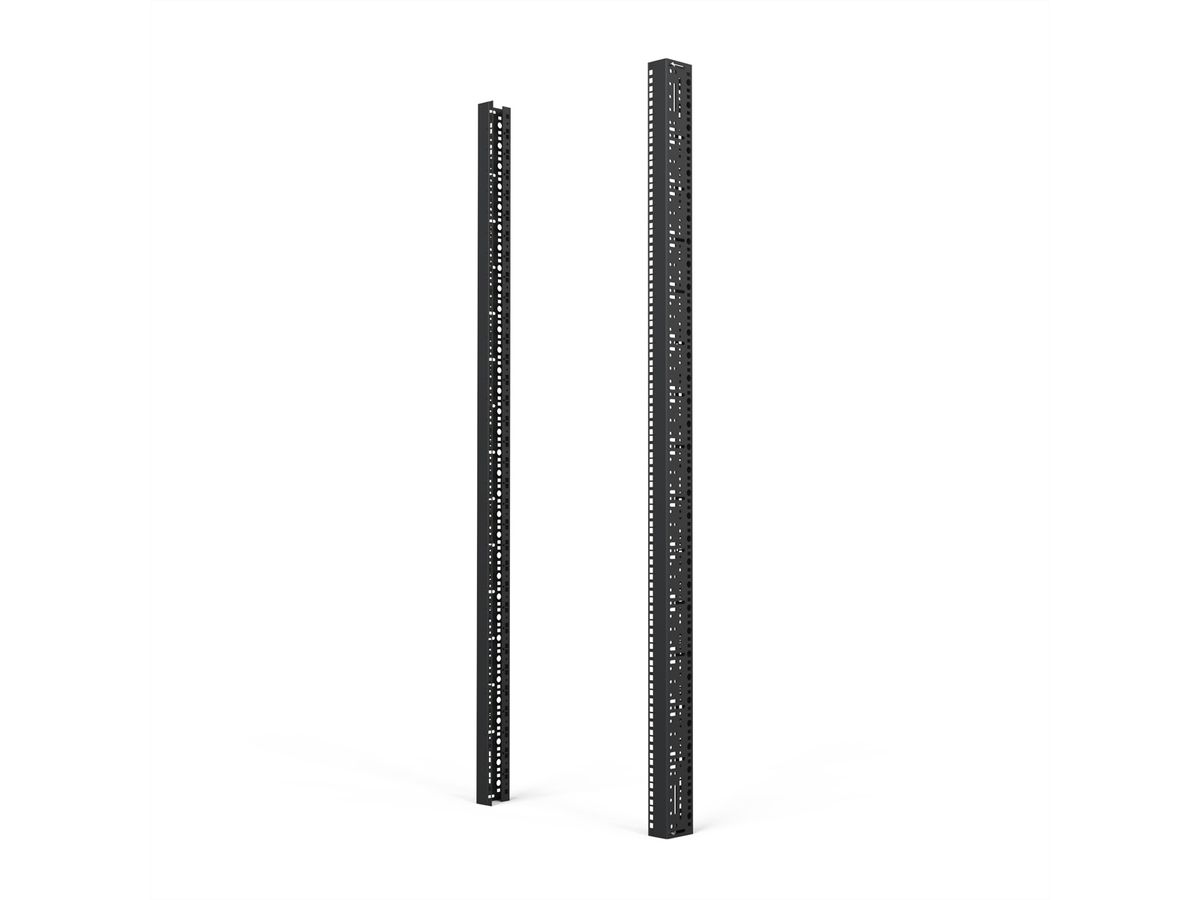 SCHROFF 19"-Winkelprofil mit Universal-Lochung (EIA), RAL 7035 - WINKELPROFIL 19"33HE 7035(2X)