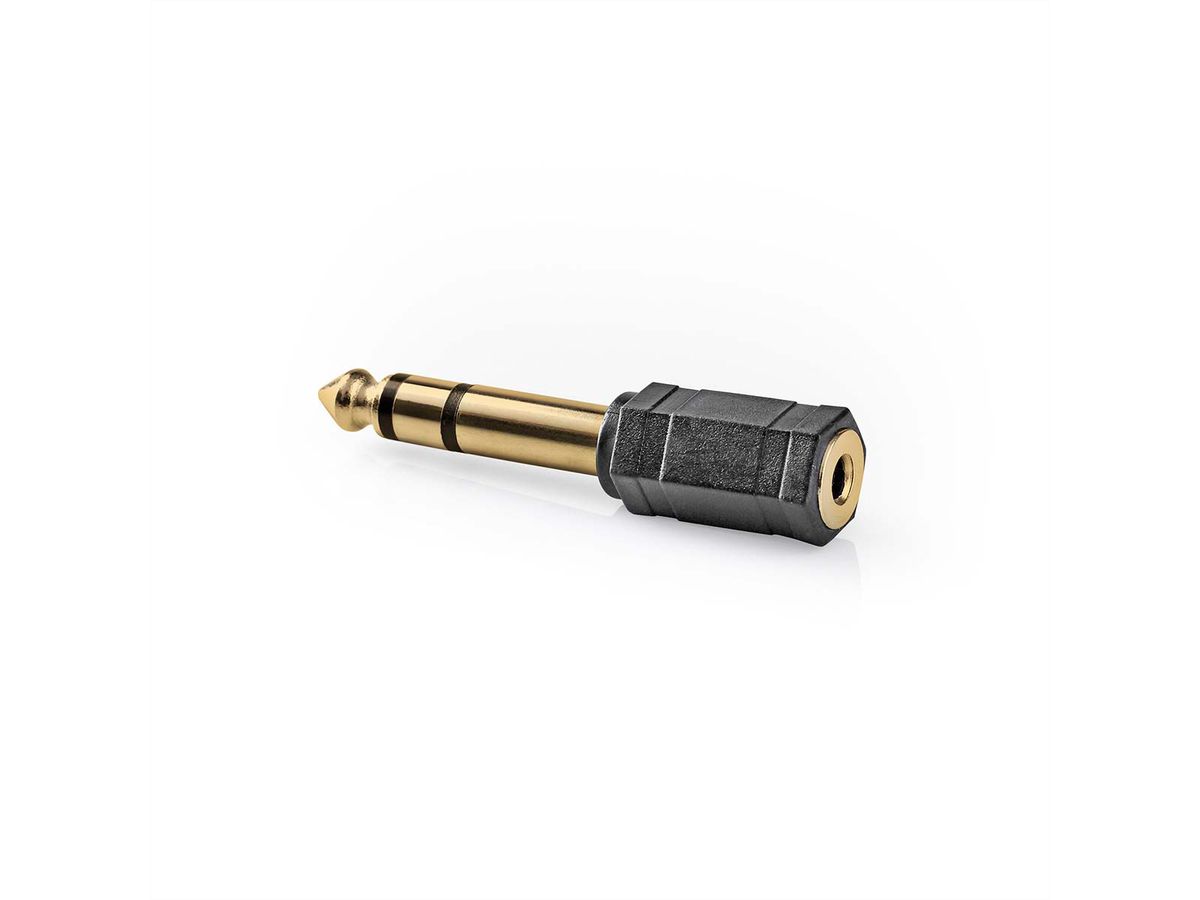 Adaptateur stéréo Nedis, 6.35mm ST, 3.5mm femelle BU, ST/BU