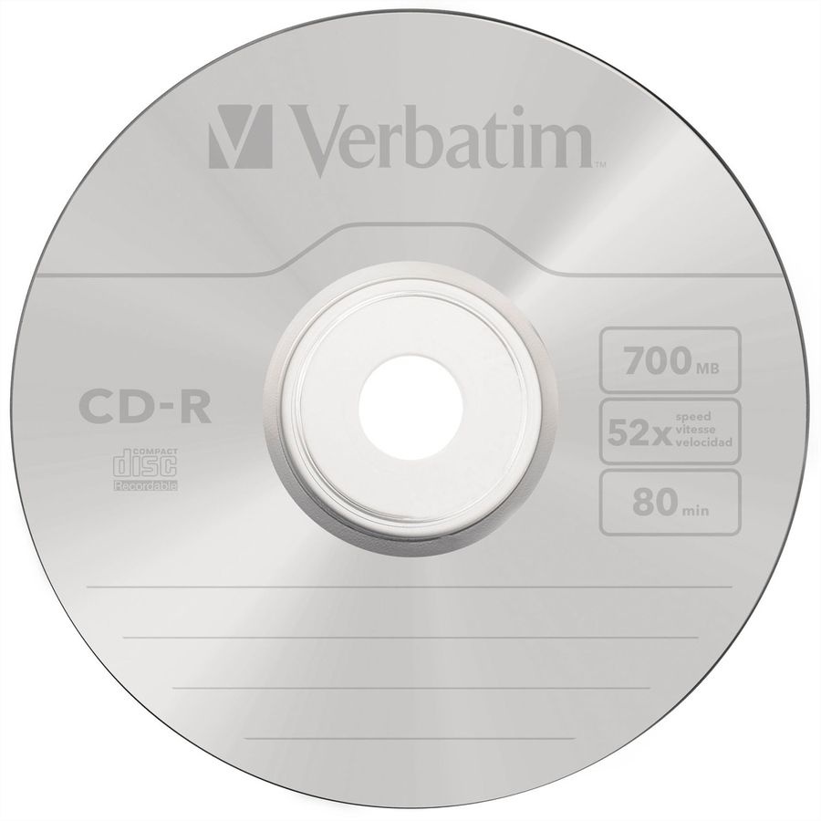 Verbatim CD-R Spindle 700MB 52x 25 Pack