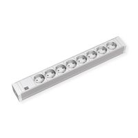 BACHMANN Bloc multiprise PVC 19'' 8x contact de protection, Mesure p.Ph.3m H05VV-F 5G2,5 CEE 3x16A