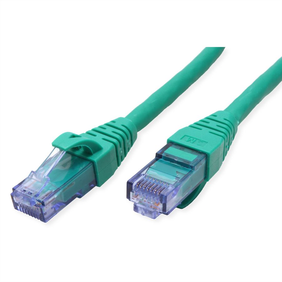 Cordon ROLINE UTP Cat.6A / 10 Gigabit, Component Level, LSOH, vert, 1 m