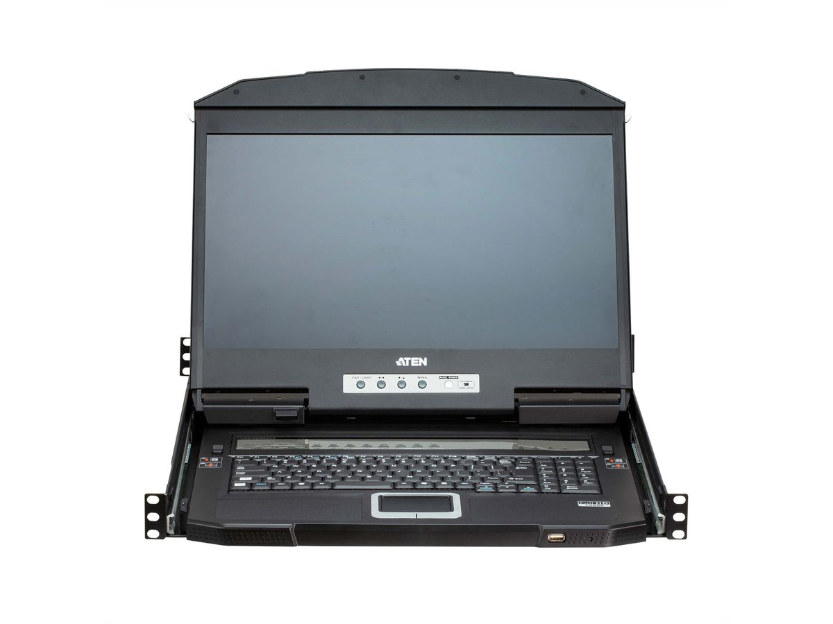 ATEN CL3884NW 4-Port Multi-View Dual Rail WideSceen LCD KVM, FR-Layout