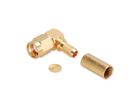 TELEGÄRTNER R-SMA-Winkelstecker, für RG-58C/U löten/crimp