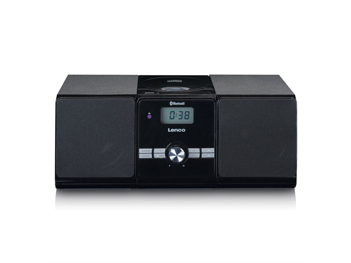 Lenco Hi-Fi Anlage MC-030BK schwarz, CD, MP3, BT, USB, RC