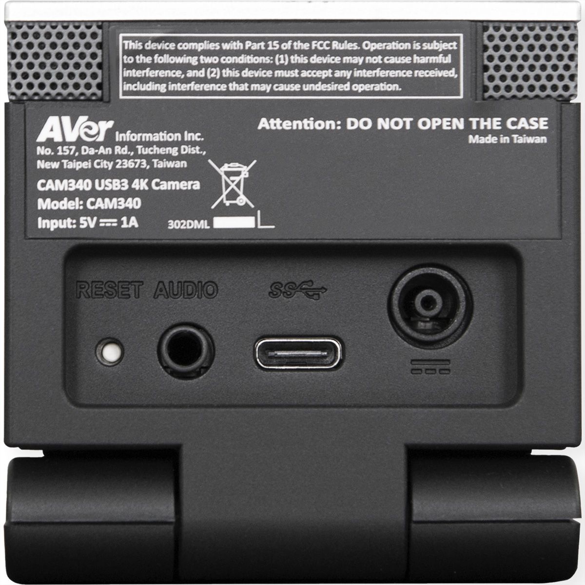 Aver USB Kamera CAM340+, schwarz