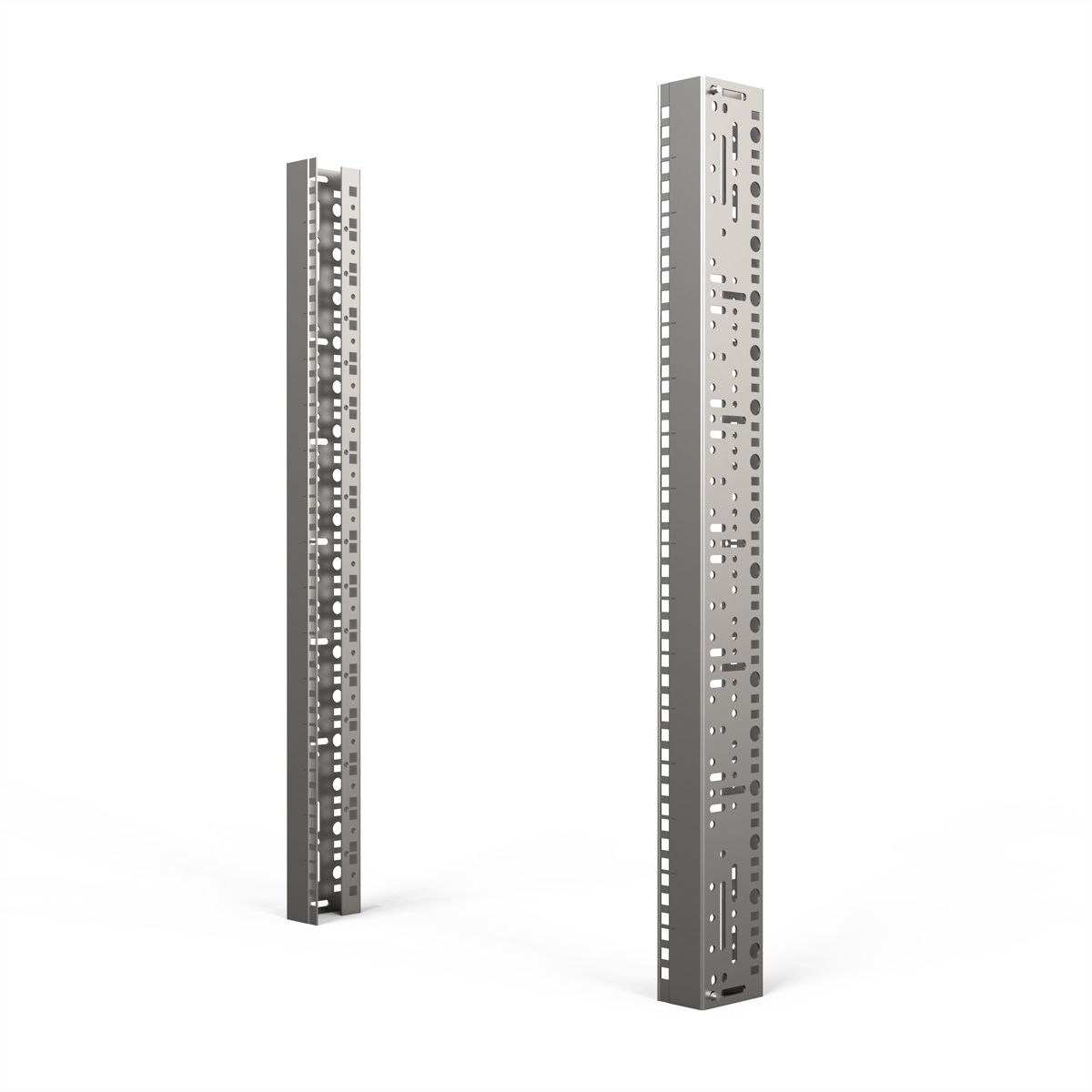 SCHROFF 19"-Winkelprofil mit Universal-Lochung (EIA), AlZn - WINKELPROFIL 19"16HE ALZ(2X)