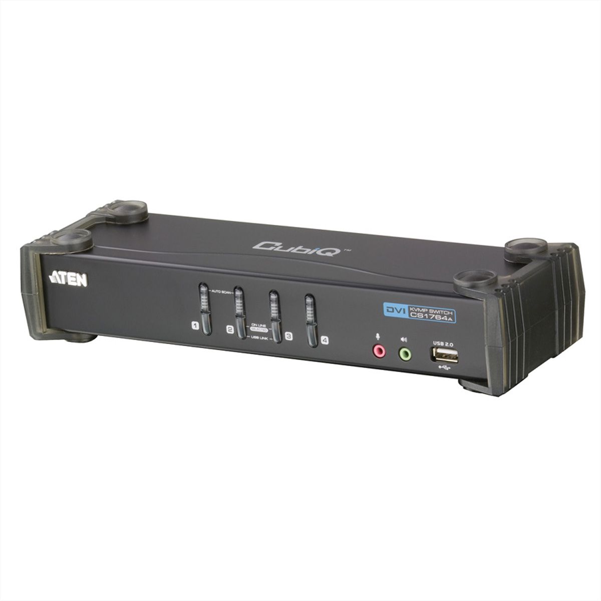 ATEN CS1764A Switch KVM DVI, USB, Audio, Hub USB, 4 ports