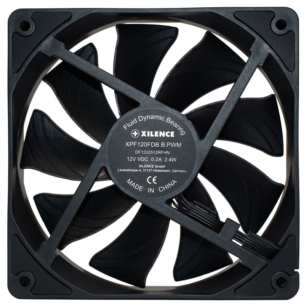 Xilence XPF120X.B.PWM 120mm PWM FDB Gehäuselüfter, 4PIN, schwarz
