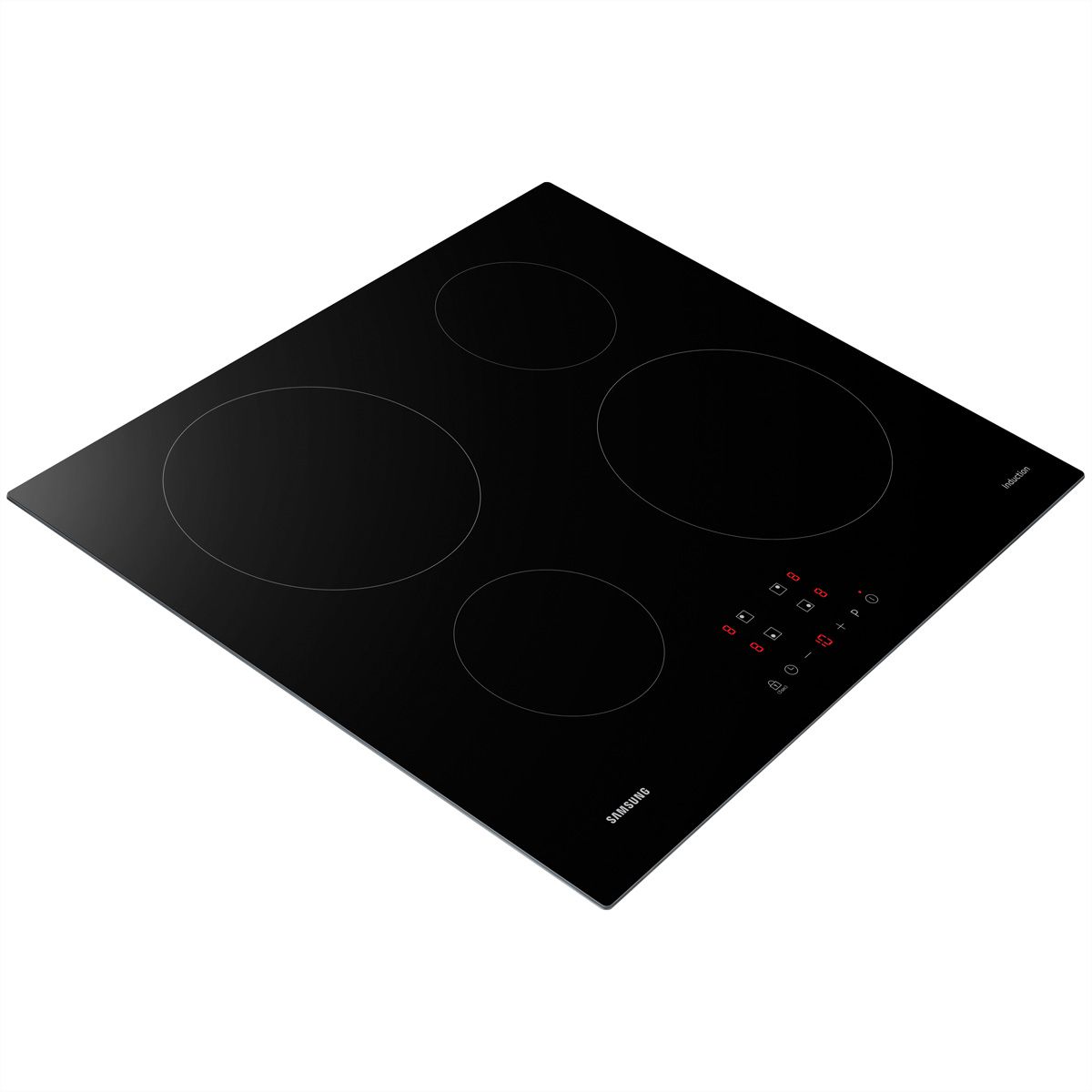 Plaque à induction Samsung 60 cm, 2 zones de cuisson de Ø14cm & 2 zones de cuisson de Ø22cm
