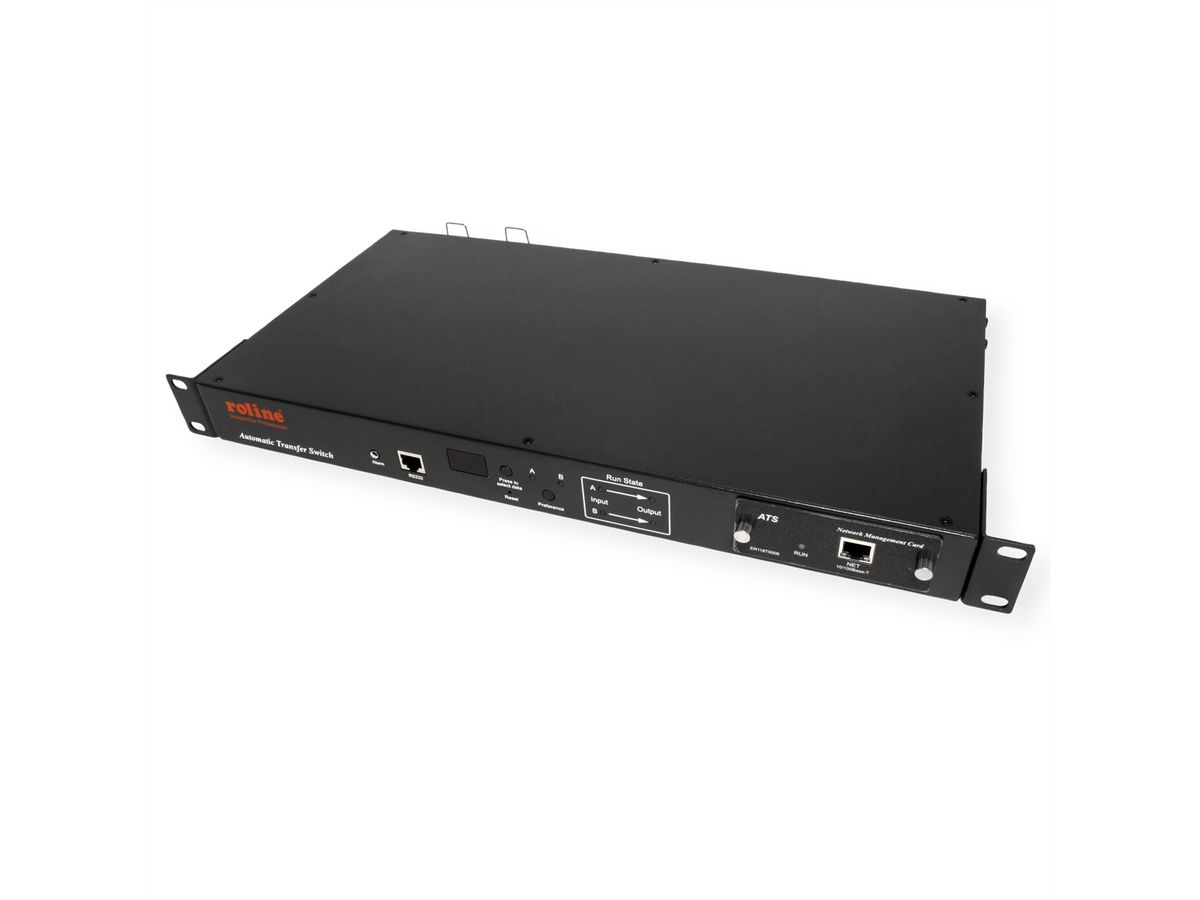 ROLINE 19-Zoll-Automatik-Transferschalter, 2x C20 / 6x C13 + 2x C19, 16A