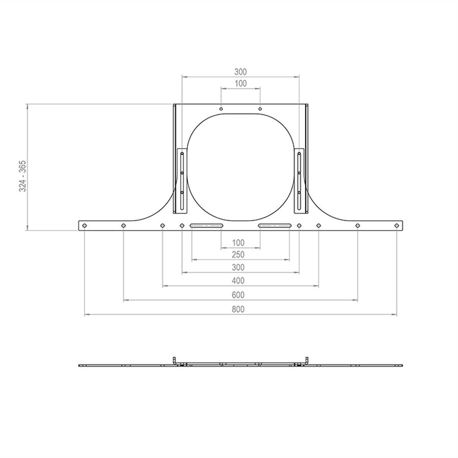 Adaptateur Hagor pour Logitech Rally Bar, 55 - 86"