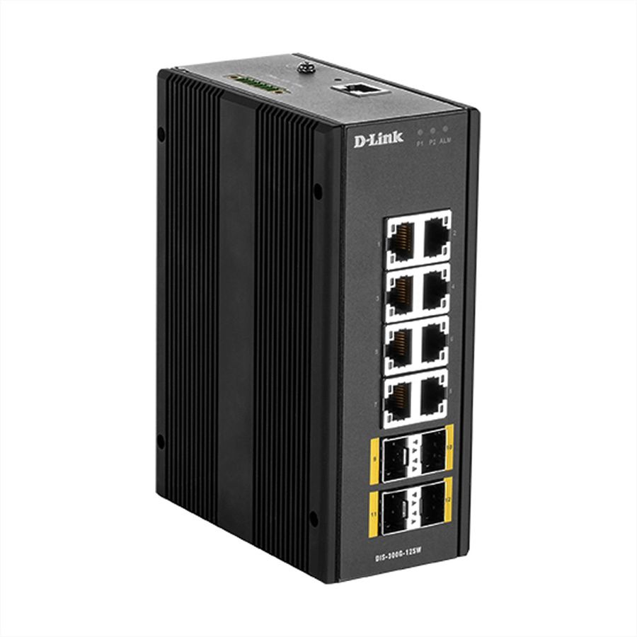 D-Link DIS-300G-12SW Switch administrable Gigabit industriel
