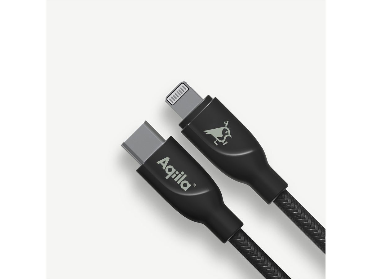 Aqiila Ladekabel Cablebird CB21, 30W Type C auf Appe Lightning 1 Meter