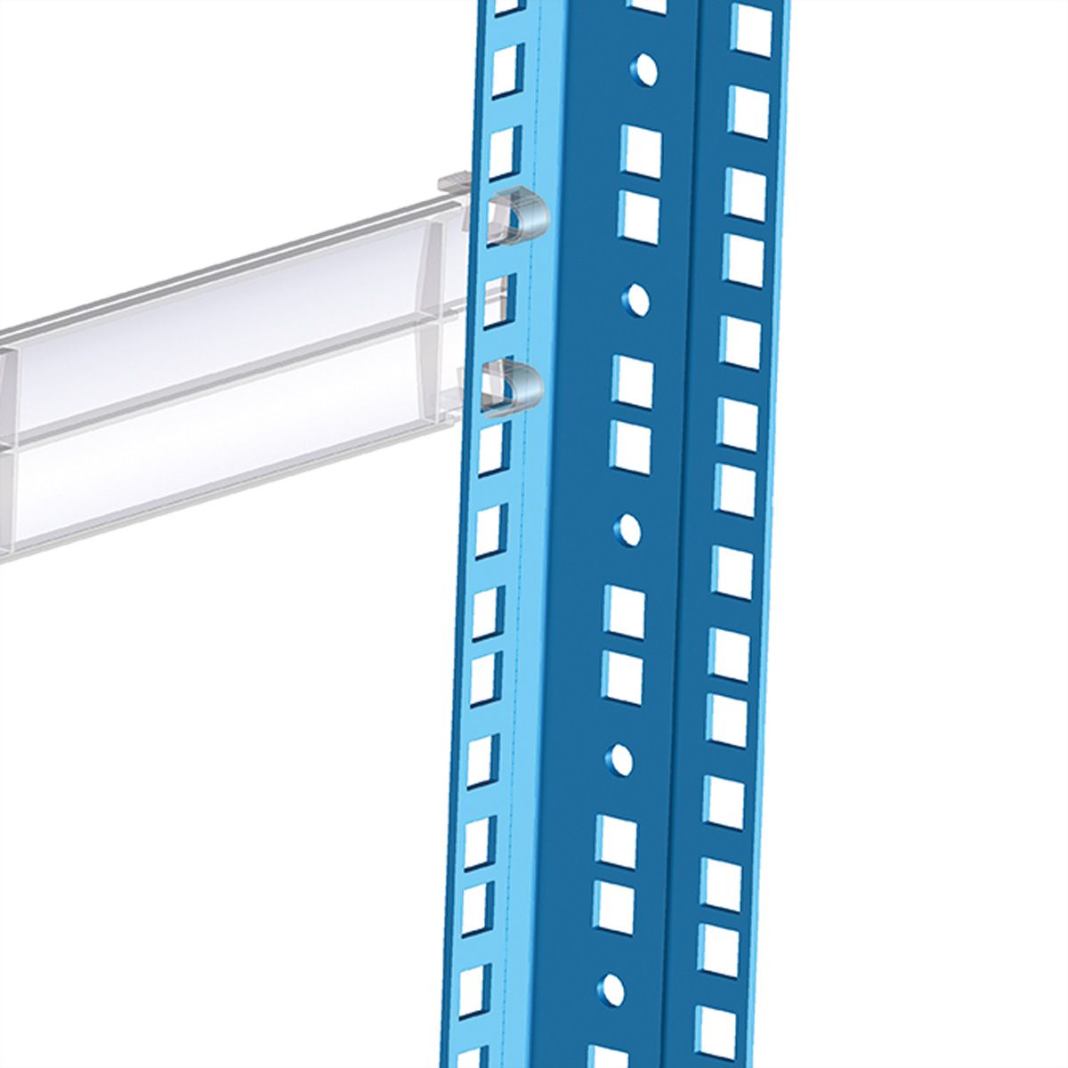 19"-Blindplatten zum Einklipsen, Kunststoff 1 HE, 10St., grau