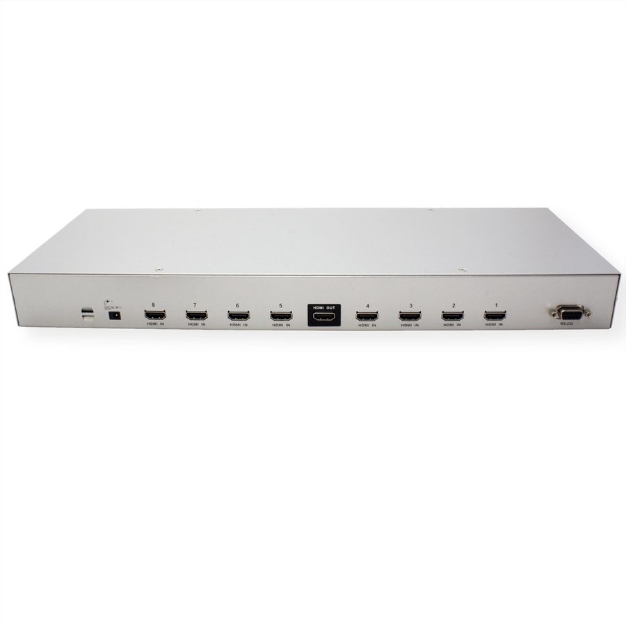 ATEN VS0801H HDMI-A/V-Switch mit 8 Ports und Infrarot-Fernbedienung