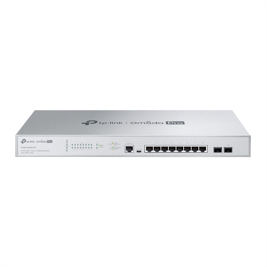 TP-Link Campus Switch S5500-8MHP2XF  , 8x2.5G PoE L2+ Managed Switch