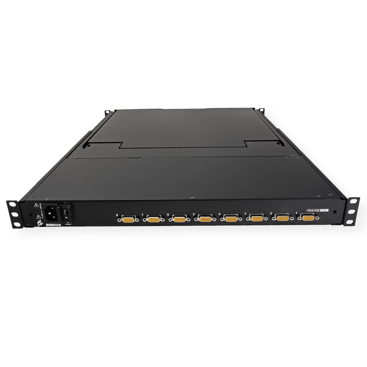 ATEN CL1308N KVM-Switch, 48cm TFT, VGA, PS/2-USB, 8 Port, CH-Layout