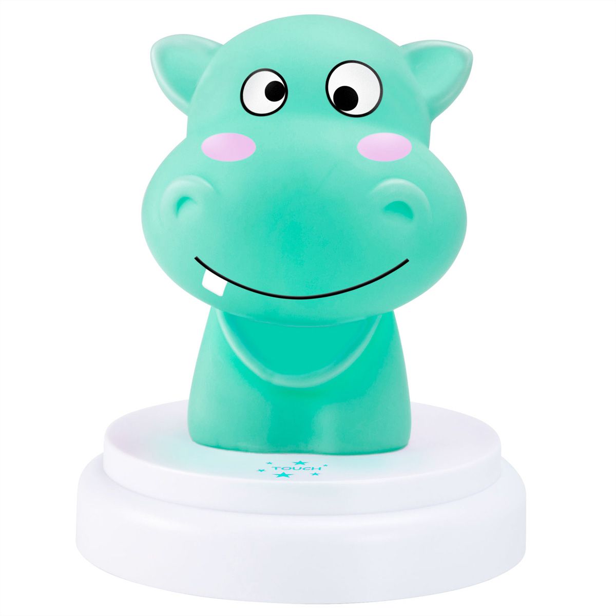 Veilleuse LED pour bébé Alecto Silly Hippo, Hippopotame, bleu