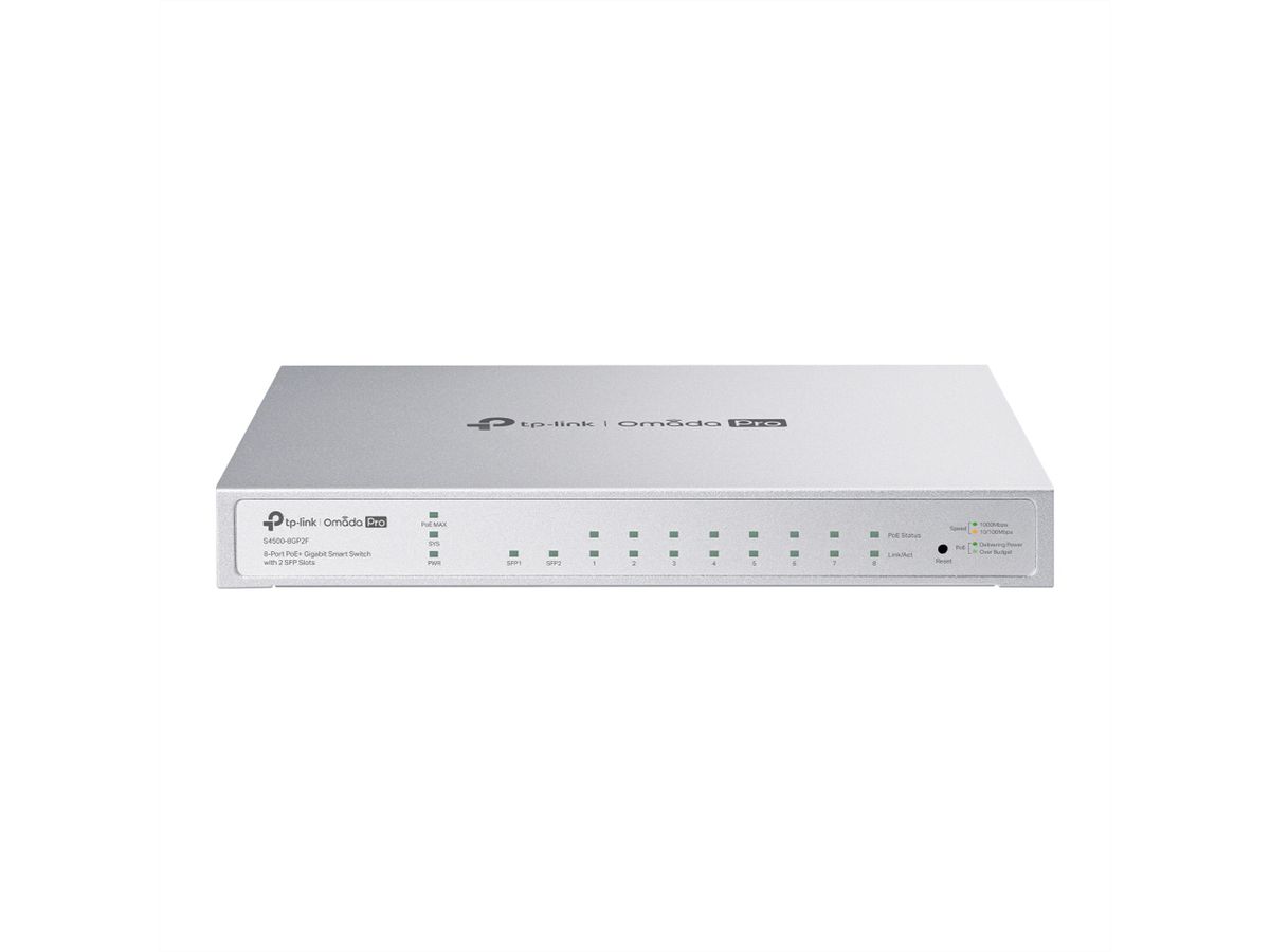 TP-Link Campus Switch S4500-8GP2F , 8x1G PoE 2xSFP Managed Switch