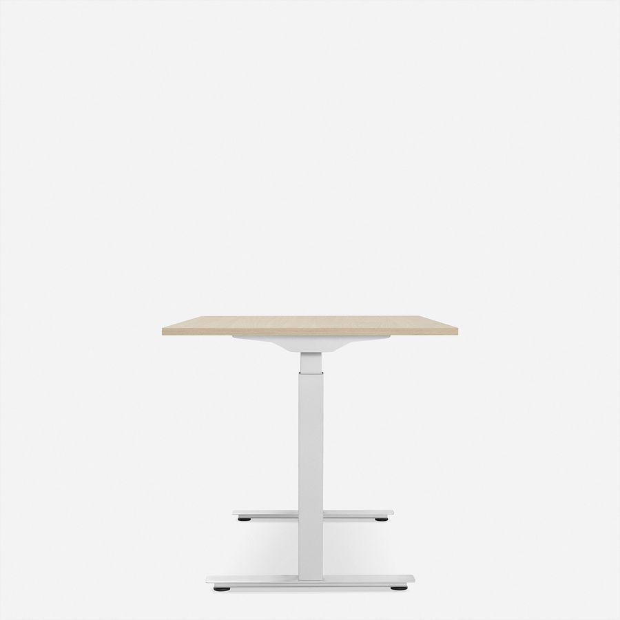WRK21 Schreibtisch Smart 180 x 80 cm, Höhenverstellbar, Mandal Ahorn / Weiss