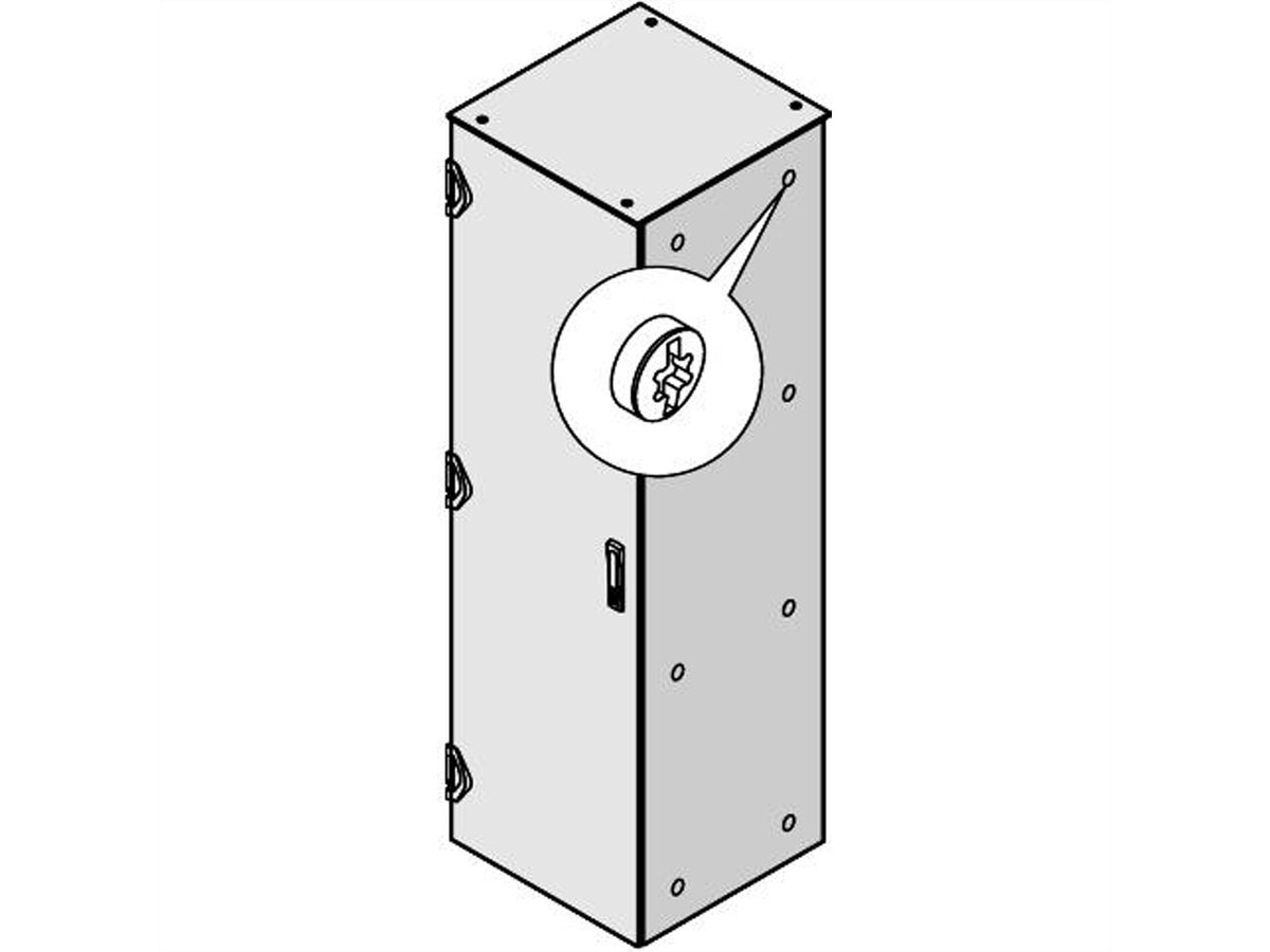 SCHROFF Seitenwand, geschraubt für EMC - SWD 1600H 800T HF-7035 (2X)