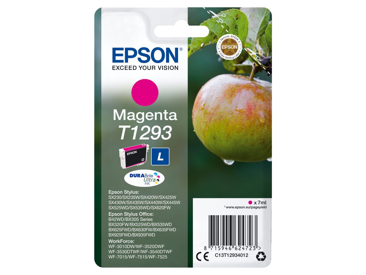 Epson Singlepack Magenta T1293 DURABrite Ultra Ink