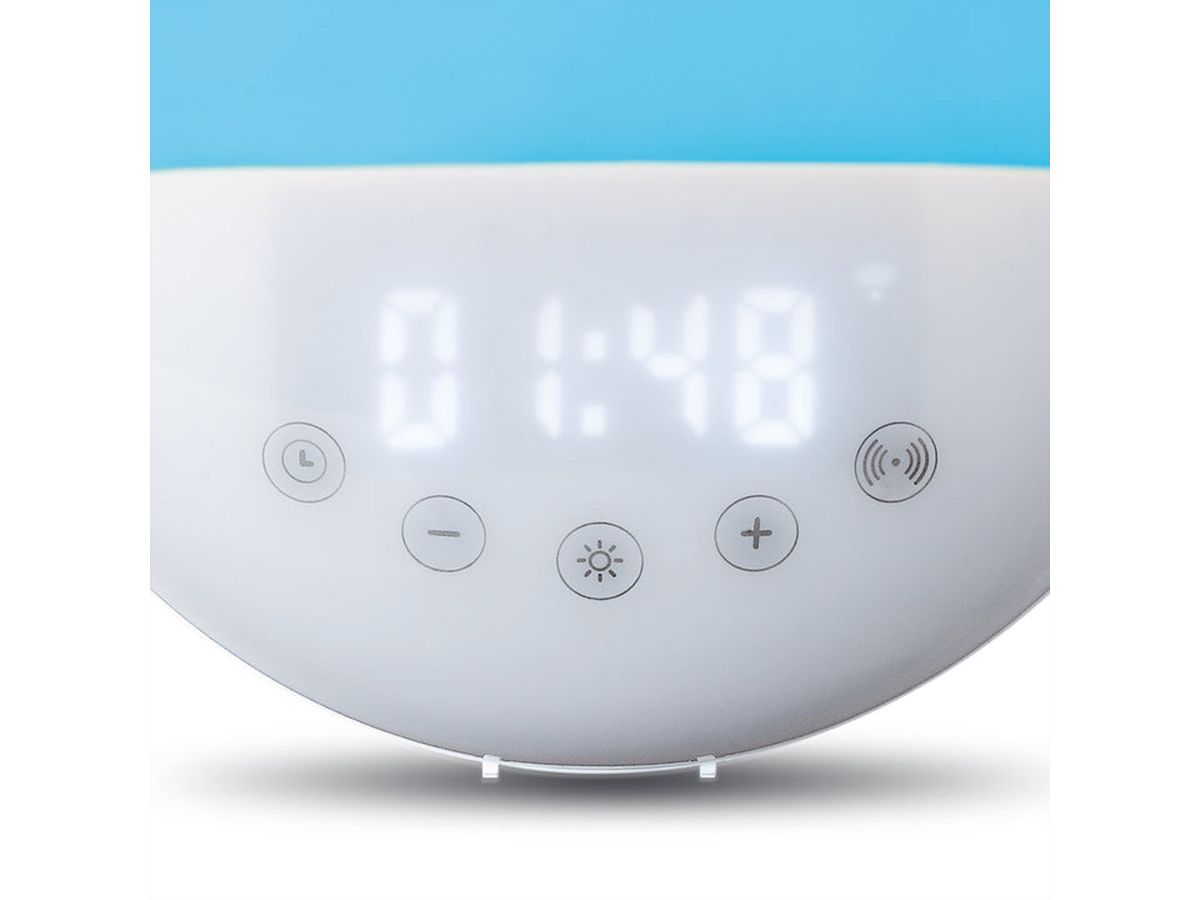 Lenco Radio Wecker CRW-110WH weiss, gesteuerte Aufwachfunktion