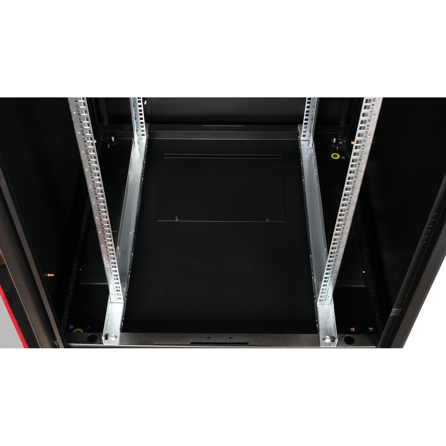 ROLINE 19-Zoll Netzwerkschrank Basic 42HE, 800x800 BxT Glastür schwarz
