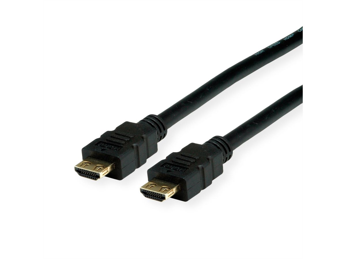 VALUE Câble HDMI Ultra HD avec Ethernet, 4K, M/M, noir, 1,5 m