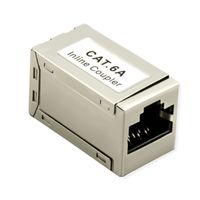 ROLINE Coupleur RJ-45 blindé, Cat.6A/Classe EA, argent
