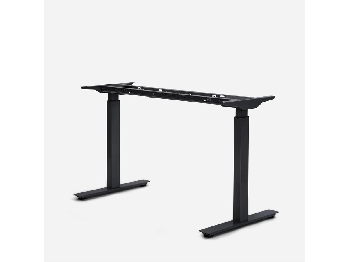 WRK21 Piètement de table Work gris, 100-180 x 60 / 66,5-130,5 cm de hauteur