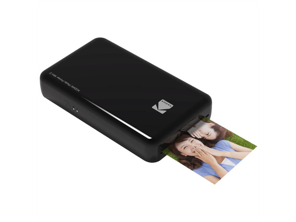 Kodak Mini Printer 2 Smartphone schwarz, 2.1"x3.4", Bluetooth, 4-Pass Technologie