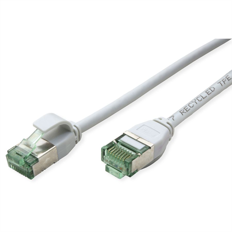 ROLINE RM U/FTP DataCenter Patchkabel Cat.6A (Class EA), slim, grau, 3 m