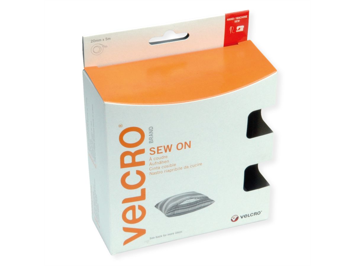 VELCRO® Klettband zum Aufnähen, Haken & Flausch 20mm x 5m Beige (215)