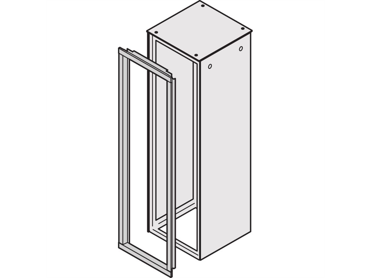 SCHROFF Varistar Cadre d'armoire déco, RAL 7035, 1200H 600W