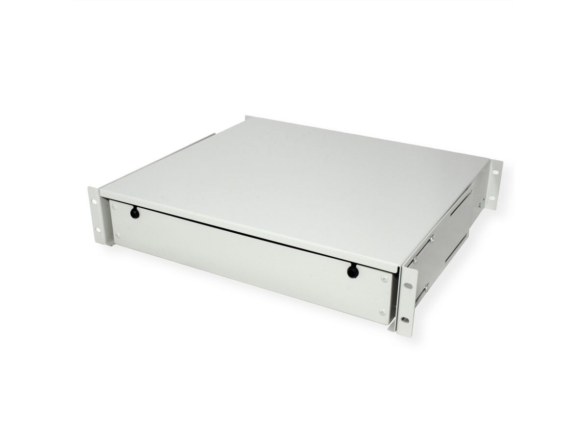 ROLINE 19-Zoll Tastatureinschub 2 HE, 400 T abschließbar grau