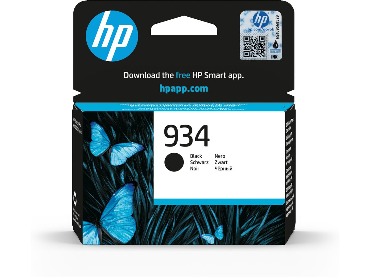 HP 934 Schwarz Original-Druckerpatrone