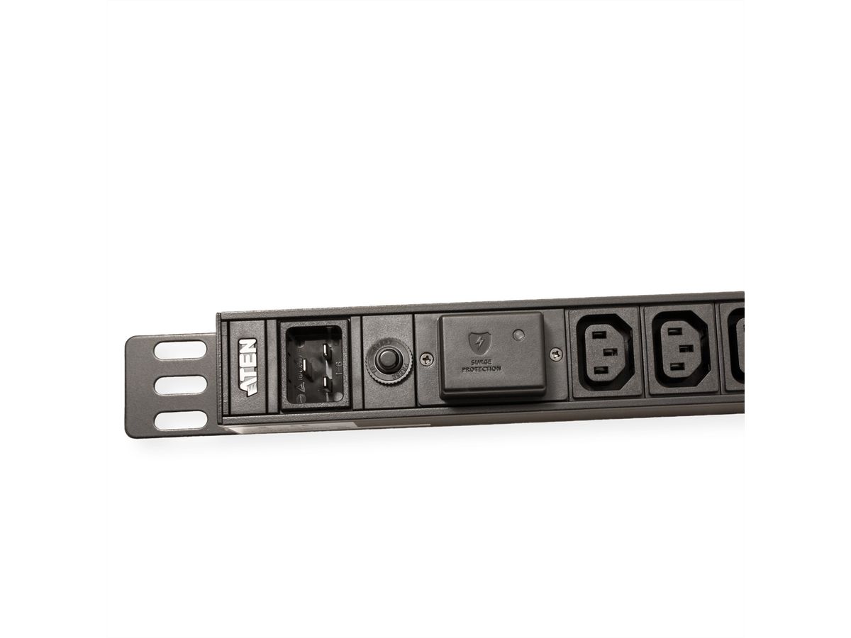 ATEN PE0118SG PDU de base 1U 10A avec protection contre les surtensions, 18 ports