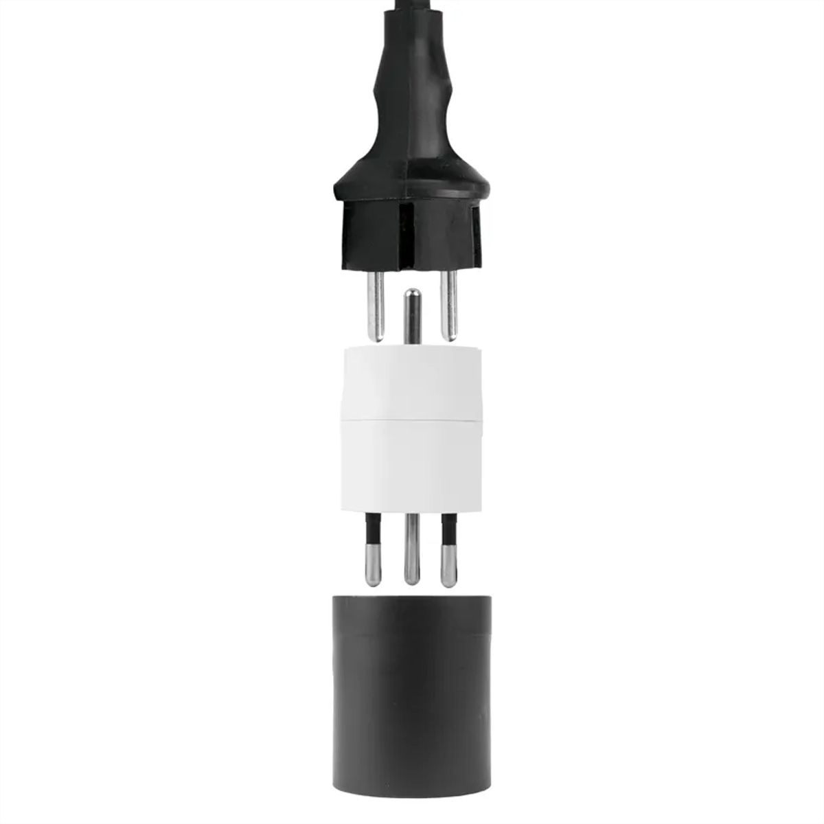 Steffen FIX Adapter DE/CH, CEE7/17 T12 3-polig dezentral weiss