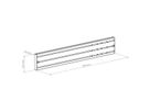 Hagor Rail en aluminium CPS - Rail en aluminium 700mm, noir