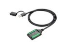 EXSYS EX-13003 Câble USB vers série 1S RS-232/422/485/TTL, bloc terminal, 1.0 m (chipset FTDI)