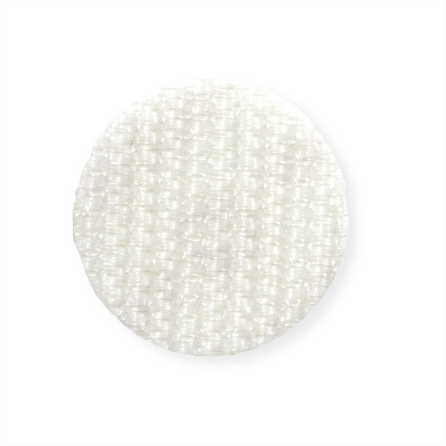 VELCRO® Boutons ronds 19mm x 125 blancs, crochets autocollants