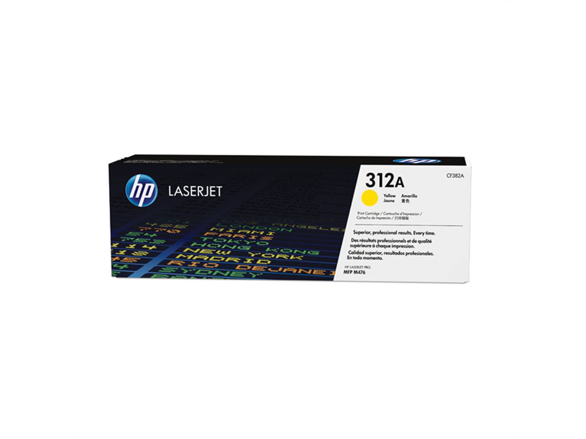 CF382A (312A), HP Color LaserJet Druckkassette yellow, ca. 2.700 Seiten, für HP Color LaserJet Pro MFP M476dn, MFP M476dw, MFP M476nw