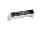 BACHMANN DESK2 2xCH 90° 1xUSB C/C 65W, 1xCM L=0,2m RAL9010