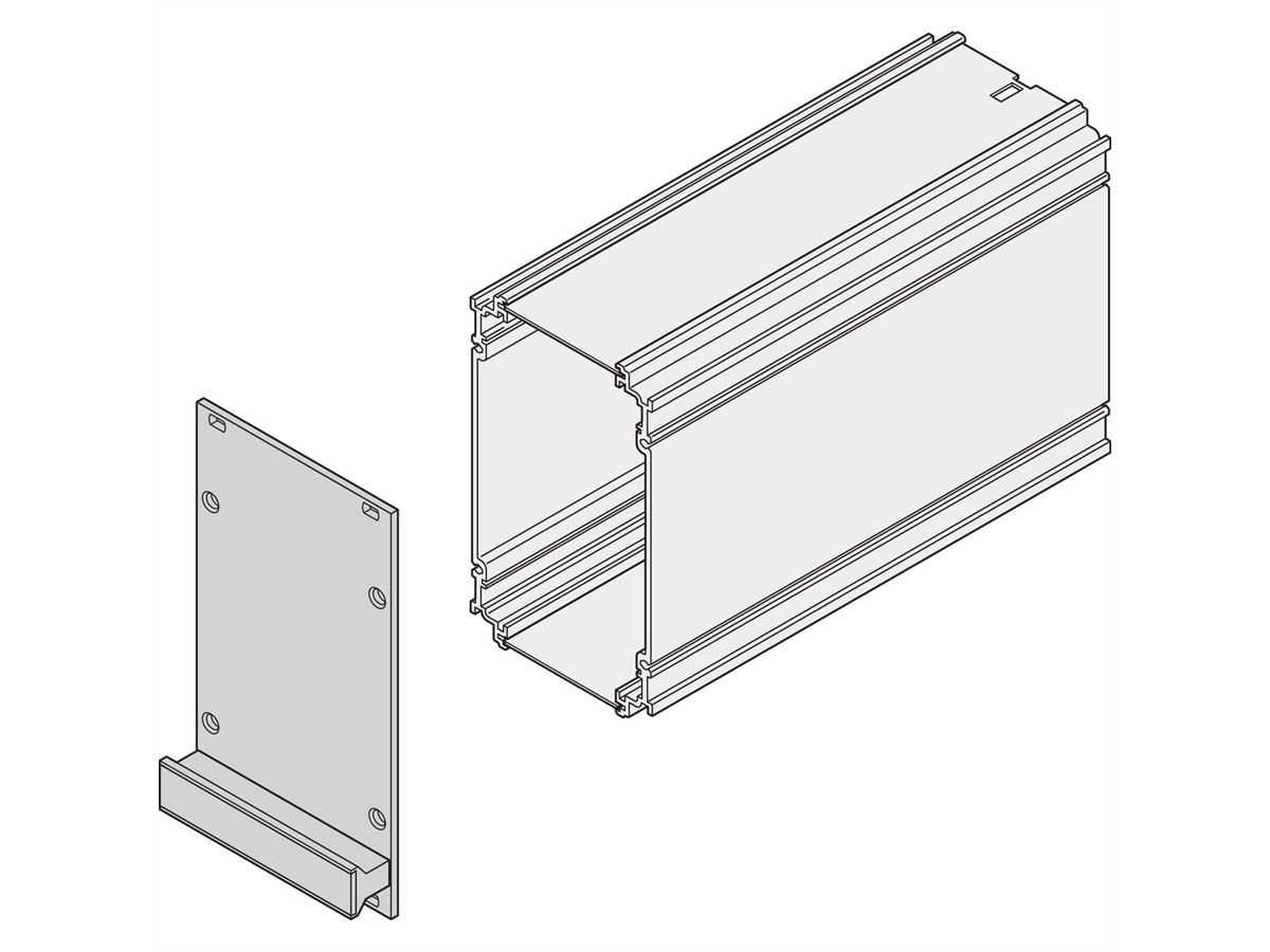 SCHROFF Unité enfichable de type cadre, face avant, non blindée, 6 U, 10 HP, 2,5 mm, alu, face avant anodisée, face arrière conductrice