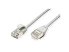ROLINE Cordon DataCenter U/FTP Cat.6A (Classe EA), LSOH, slim, gris, 2 m